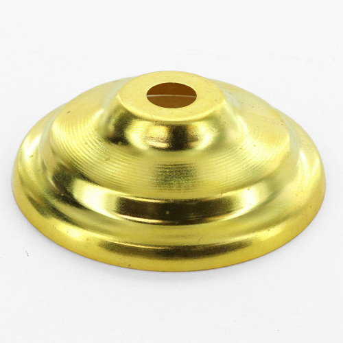 2-3/4in. Unfinished Brass Spun Vase Cap