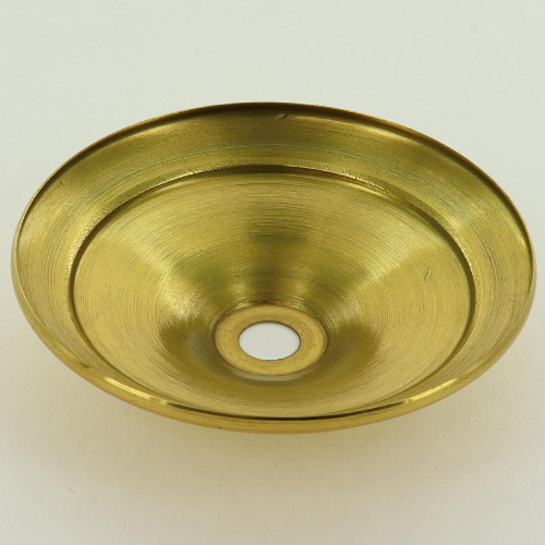 3-1/2in. Polished Brass Finish Spun Vase Cap