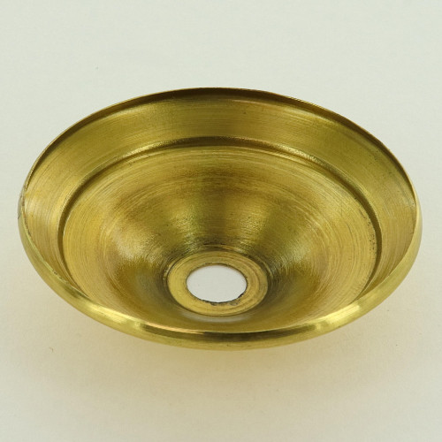 2-3/4in. Polished Brass Finish Spun Vase Cap