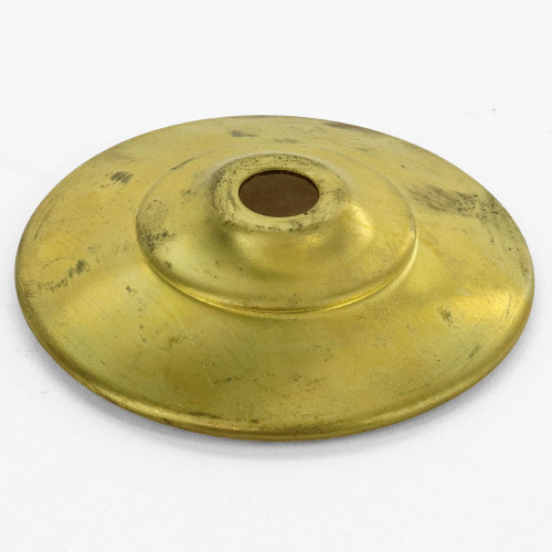 2-5/8in. Unfinished Brass Spun Vase Cap