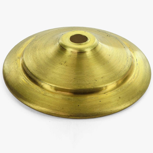 3-5/8in. Unfinished Brass Spun Vase Cap