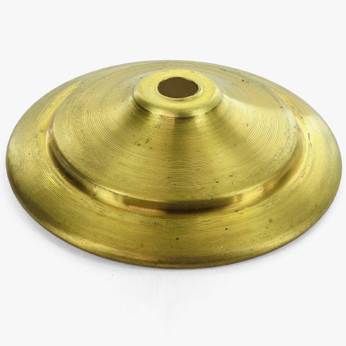 3-3/8in. Unfinished Brass Spun Vase Cap