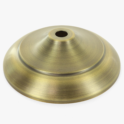 4in. Antique Brass Finish Spun Vase Cap