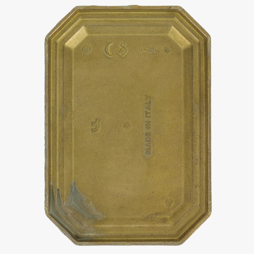 Unfinished Brass Rectangle Backplate with No Holes