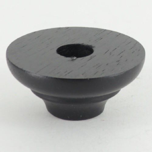 2in. Black Wooden Vase Cap with 1/8ips. Slip Hole