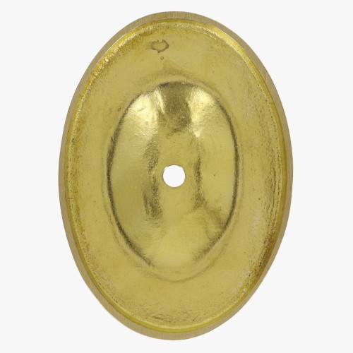 Starburst Design Cast Brass  Backplate with 1/8ips Threaded Hole.