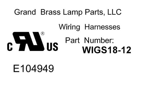 1/8ips. Lug with 12in. Long 18/1 Bare Copper Ground Wire Strap