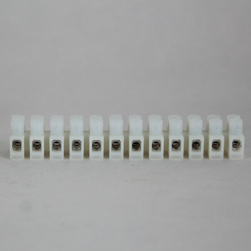 12 Pole Low Profile Wire Protector Terminal Block for wire sizes 12-22 Gauge.