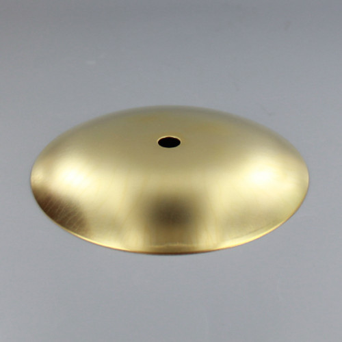 1/8ips Center Hole - Modern Dome Canopy - Unfinished Brass