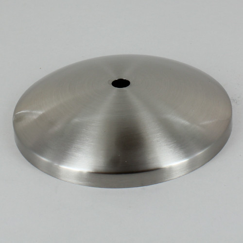 1/8ips Center Hole - Modern Dome Canopy - Brushed/ Satin Nickel Finish