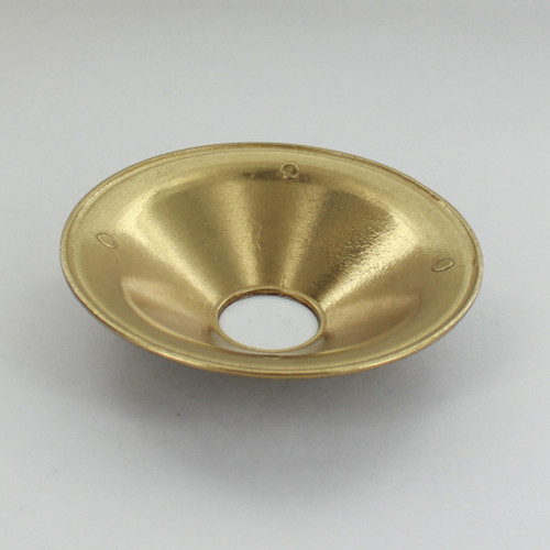 1-1/16in Center Hole - Small Cast Brass Indian Canopy - Flemished Brass