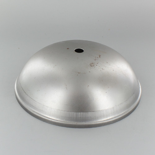 1/8ips Center Hole - Round Dome Canopy - Unfinished Steel
