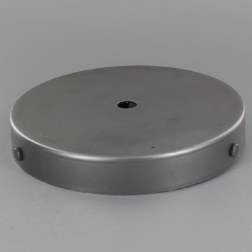 5in Screw Less Face Mount Steel Round Canopy - Unfinished Steel