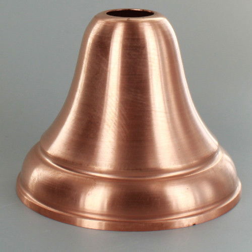 1-1/16in Center Hole - Deep Spun Bell Canopy - Unfinished Copper Finish