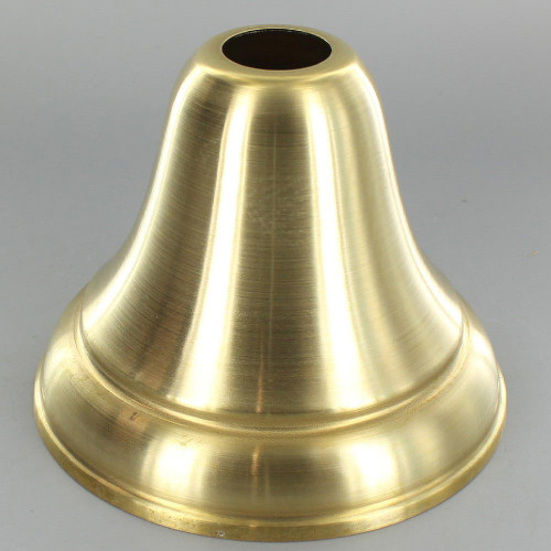 1-1/16in Center Hole - Deep Spun Bell Canopy - Unfinished Brass