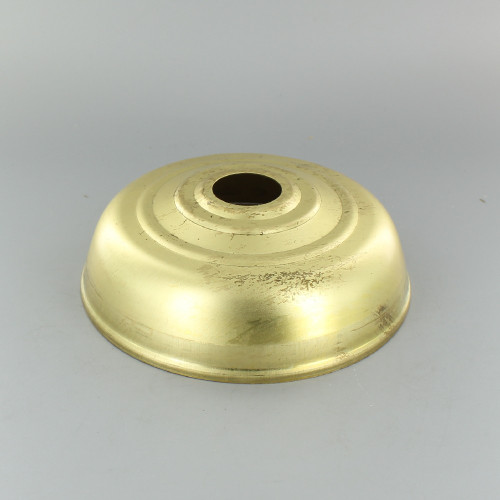 1-1/16in Center Hole - Spun Chatham Canopy - Unfinished Brass