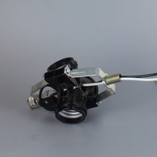 1/8IPS Male X 1/8IPS Male Threaded 3 Light Phenolic Cluster with Pull Chain Switch and 6in. Leads