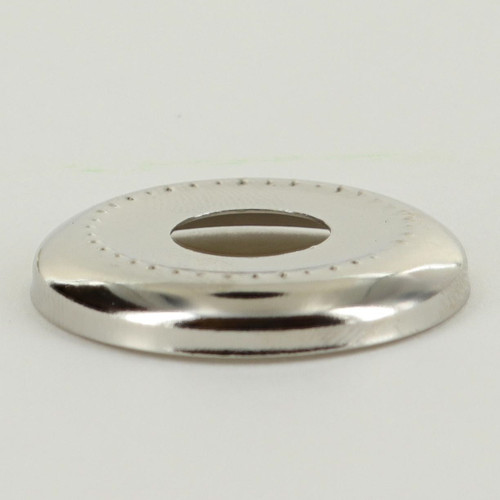 1-1/8in. Nickel Plated Beaded Check Ring. 1/8ips. Slip Through Center Hole