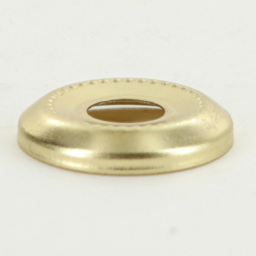 1-1/8in. Brass Plated Beaded Check Ring. 1/8ips. Slip Through Center Hole