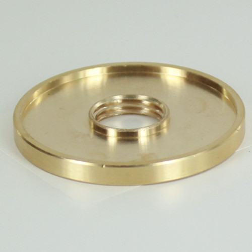 1-1/4in. X 1/4ips Threaded Straight Edge Turned Brass Check Ring
