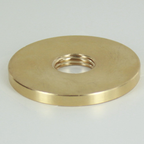 1in. X 1/4ips Threaded Straight Edge Turned Brass Check Ring