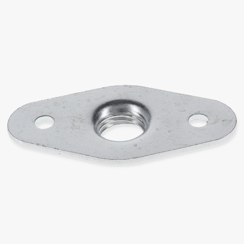 Unfinished Stamped Steel Flange with 1/4ips. Threaded Center Hole