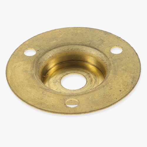 Unfinished Brass Flange with 1/8ips. Slip Through Center Hole