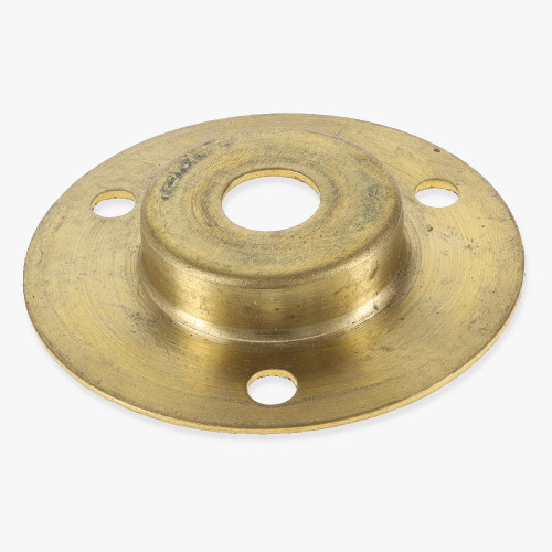 Unfinished Brass Flange with 1/8ips. Slip Through Center Hole