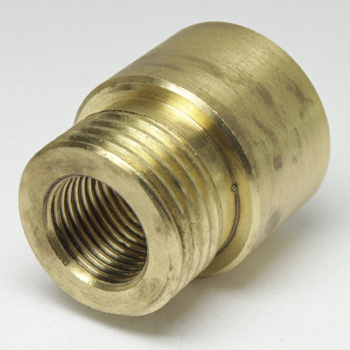 3/8ips Male X 3/8ips Female Brass Straight Nozzle with 1/8ips Tapped Center Hole