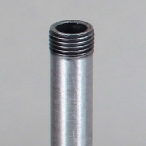 6in Long X 1/8ips (3/8in OD) Male Threaded Unfinished Aluminum Pipe