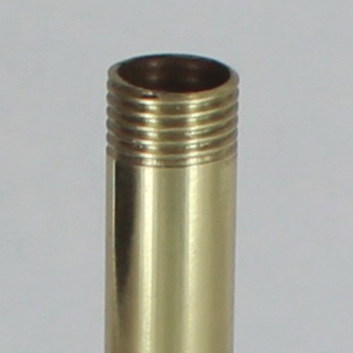 3in. Polished Brass Finish Pipe with 1/4ips. Thread