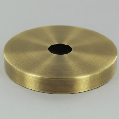 1-1/16in Center Hole - Plain Brass Canopy - Brushed Brass Finish