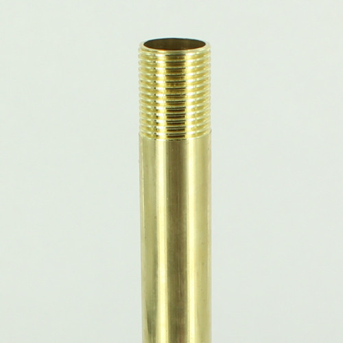 9in Long X 3/8ips (5/8in OD) Male Threaded Unfinished Brass Hollow Pipe Stem.