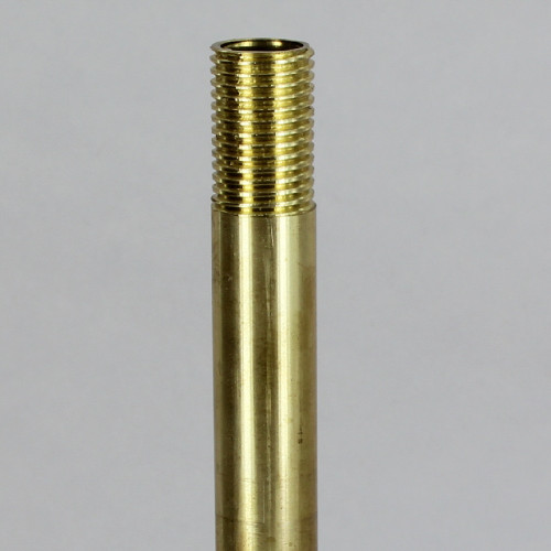 13in. Long X 1/4ips Unfinished Brass Pipe Stem Threaded 3/4in Long on Both Ends