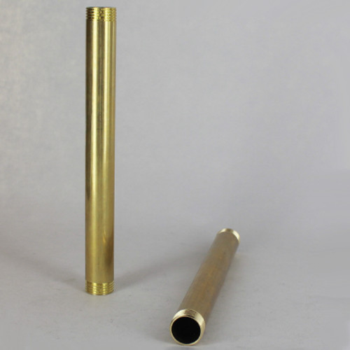 11in Long X 3/8ips (5/8in OD) Male Threaded Unfinished Brass Pipe Stem