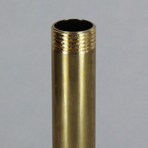 12in Long X 3/8ips (5/8in OD) Male Threaded Unfinished Brass Pipe Stem