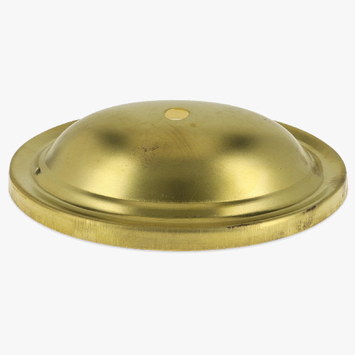 1/8ips Slip Center Hole Oval Stamped Backplate - Unfinished Brass