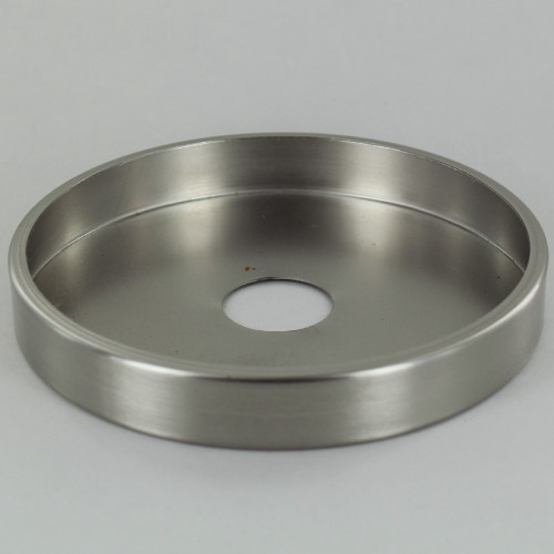 1-1/16in Center Hole - Plain Brass Canopy - Brushed/Satin Nickel Finish