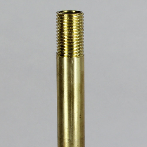 33in. Long X 1/4ips Unfinished Brass Pipe Stem Threaded 3/4in Long on Both Ends