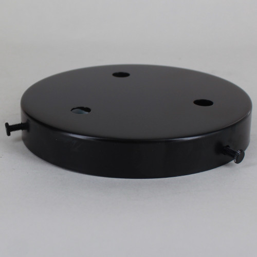 5in 3-Hole Multiport Screw less face mount Canopy -  Black Powdercoat Finish