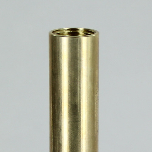 6 in UNFINISHED BRASS PIPE WITH 3/8 IPS FEMALE THREADS (5/8in Deep Thread)