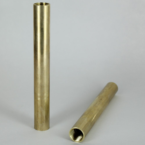 28 in UNFINISHED BRASS PIPE WITH 3/8 IPS FEMALE THREADS (5/8in Deep Thread)