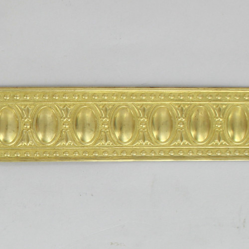 1-3/16in Brass Egg and Dart Solid Banding - Sold in 10Ft Lengths