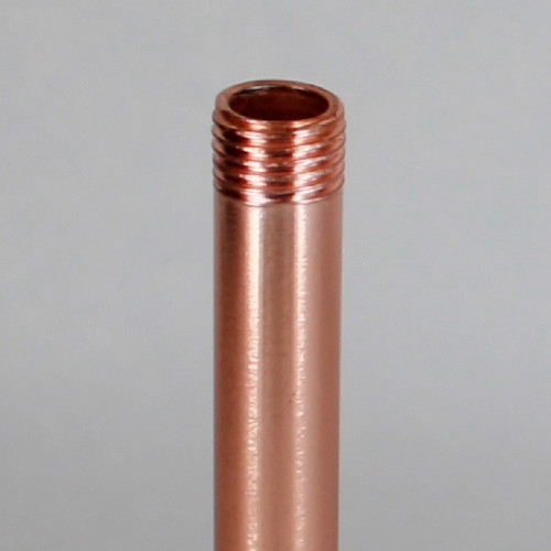 18in Long X 1/4ips (1/2in OD) Male Threaded Polished Copper Finish Steel Pipe