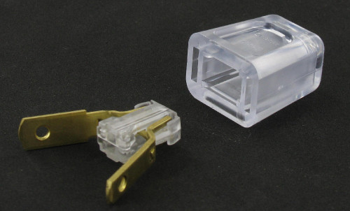 Clear - Polarized, Non-Grounding Easy Install Lamp Plug for 18-2 SPT-1 Wire