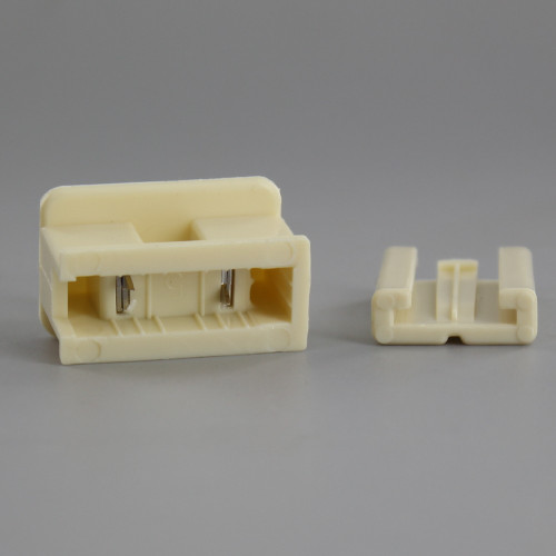 Ivory - Polarized, Non-grounding, Male Gilbert / Slide Together Plug For Use With 18/2 SPT-2 Wire