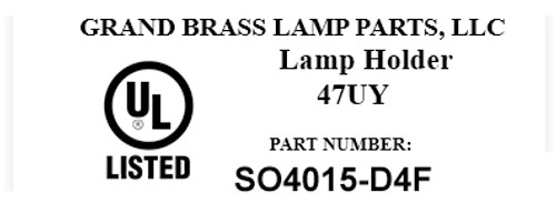 1/8IPS Male X 1/8IPS Male Threaded E-26 Base Phenolic Socket Cluster with 9in. Wire Leads