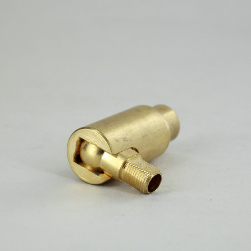 1/8IPS Male X 1/4IPS Female Threaded Adjustable 90 Degree Swivel - Unfinished Brass