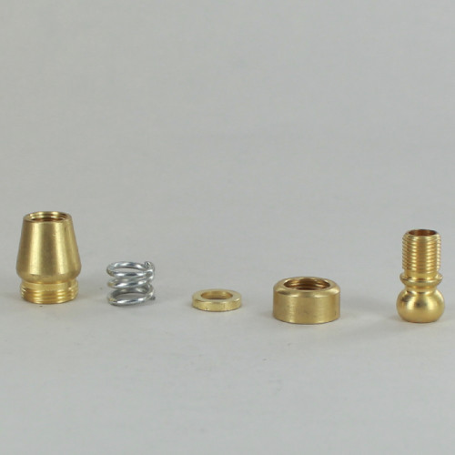 1/8IPS Threaded Tapered Swivel - Unfinished Brass