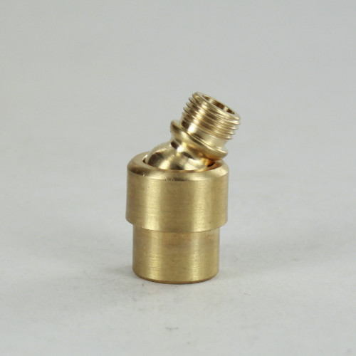 1/8ips Theaded Modern Adjustable Swivel - Unfinished Brass